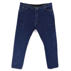 Wrangler Authentics Jeans Mens Size 42x30‎ Blue Dark Wash Denim Stretch Pockets